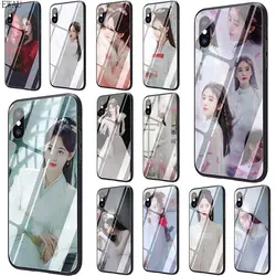 EWAU Star Ju jingyi kiku чехол из закаленного стекла для телефона iPhone 5 5S SE 6 6s 7 8 plus X XR XS Max