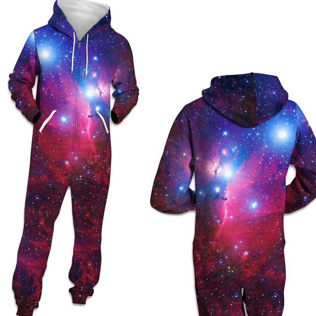 Fashion Add Wool 3D Printed Anime Hoodie Pajamas Romper Zip Jumpsuit Hoody Couple Men Women Insulation Comfortable Adult Jacket BES-020-W