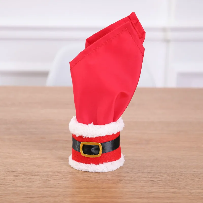 

1Pc Christmas Belt Buckle Napkin Ring New Xmas Napkin Cover Creative Products Christmas Table Decorations Ornaments