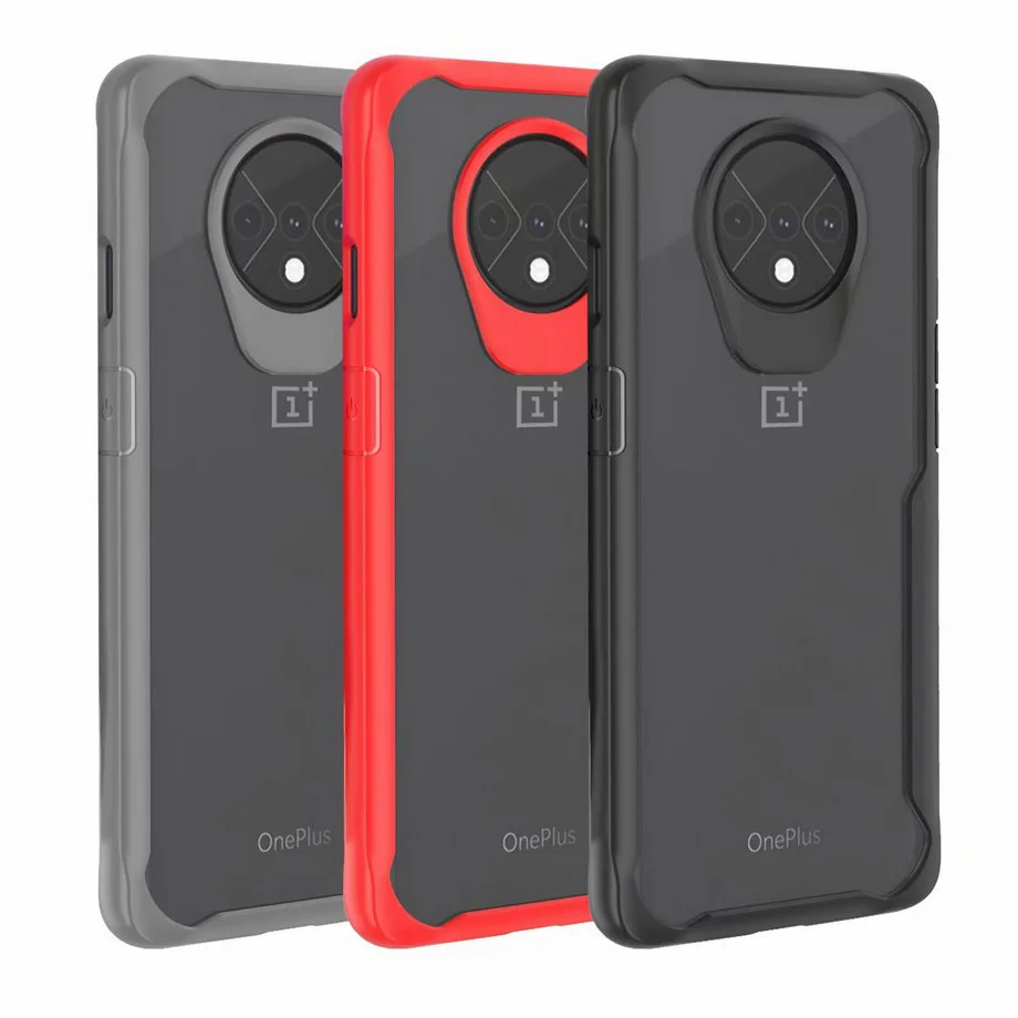 Роскошный тонкий акриловый чехол из ТПУ для OnePlus 7T 7 pro прозрачные телефонные