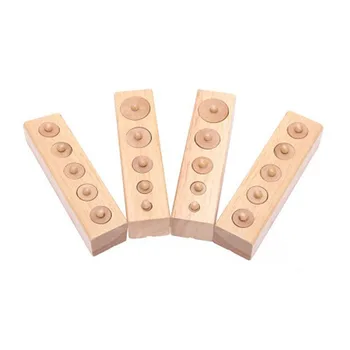 

Montessori Educational wooden toy cylinder socket
