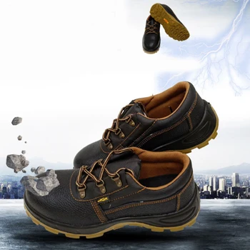 

New Design Anti-slip Breathable Anti smashing Workplace Safety Shoes Boots with Steel Toe Cap Outdoor Sports Foot Wear for Men