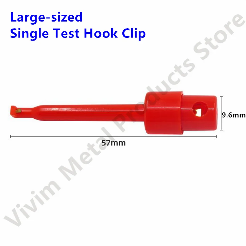 Mini 12Pcs Or 10pcs Single Test Hook Clip Test Probe For Electronic Testing IC Grabber Large Round Crocodile Clip Hook Test Clip