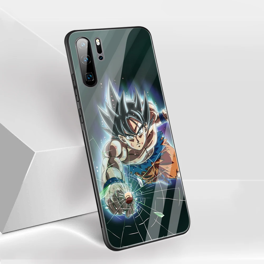 

Glass Case for Huawei P30 P20 P10 Pro P Smart Plus Lite 2019 Z for Honor 20 20i 20S 10 10i 9 7A 7C 9X Pro Lite Cover Dragon Ball