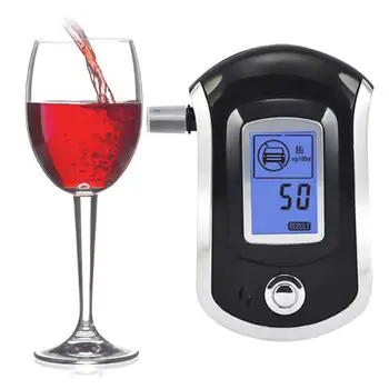 

Alcohol detector Car Tester AT6000 Digital LCD Breath Alcohol Tester Meter Breathalyzer with 20 Mouthpieces Alcohol tester