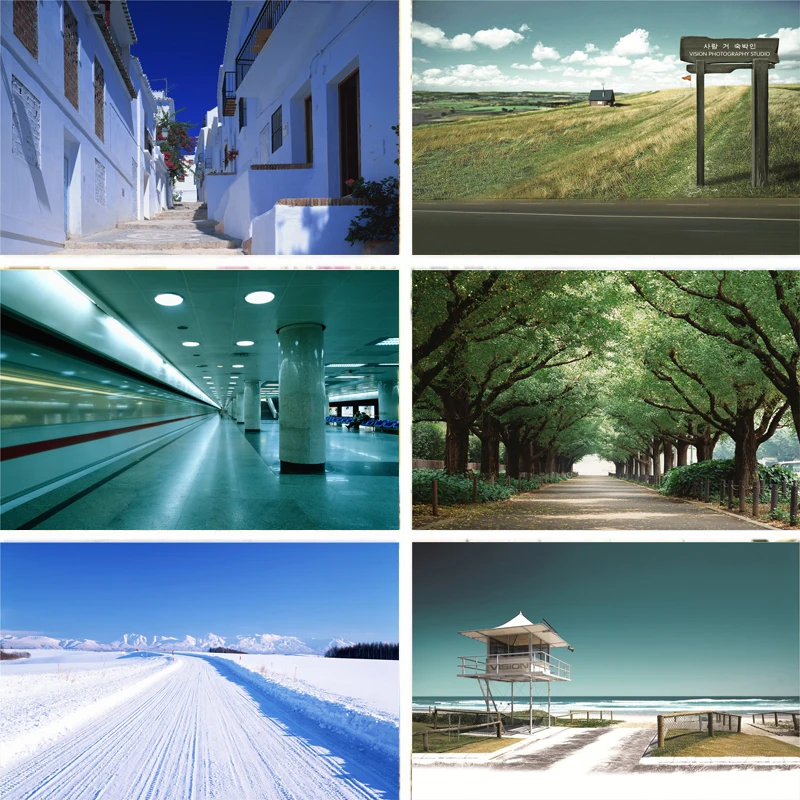 Nitree Виниловый фон для фотосъемки на открытом воздухе улица тротуар станция метро