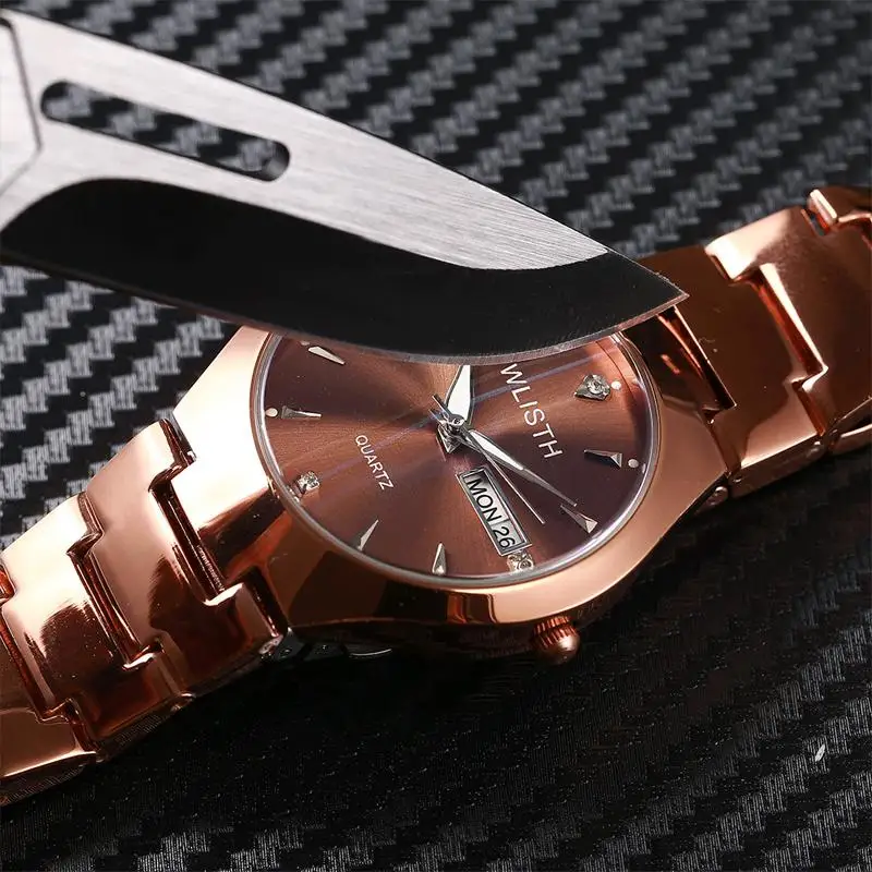 Женские и мужские часы WLISTH роскошные кварцевые наручные с кристаллами для
