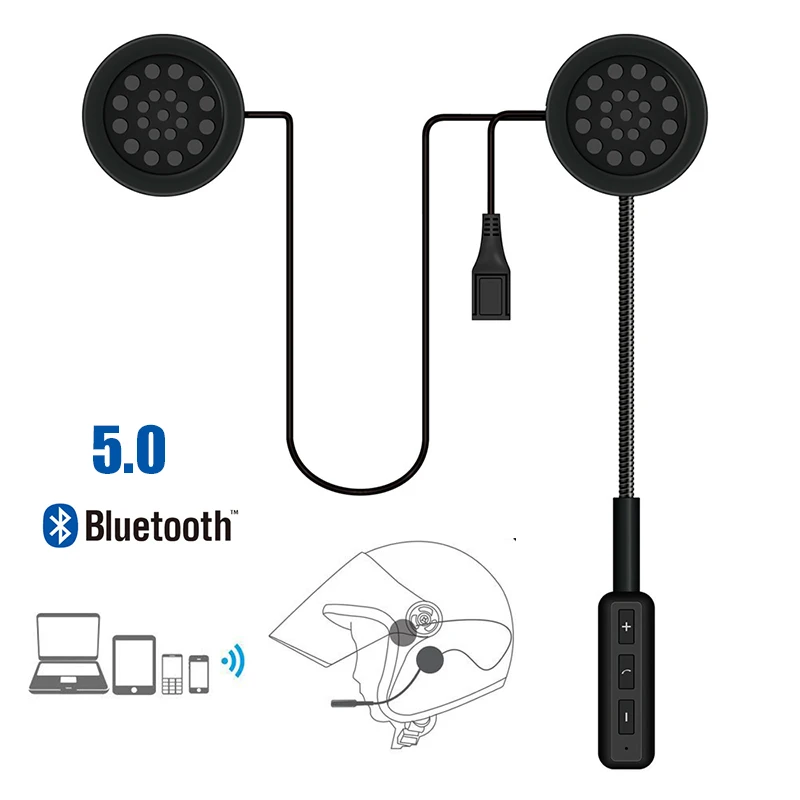 Мото шлем Bluetooth 5 0 гарнитура велосипедный наушники хэндс фри Динамик вызова