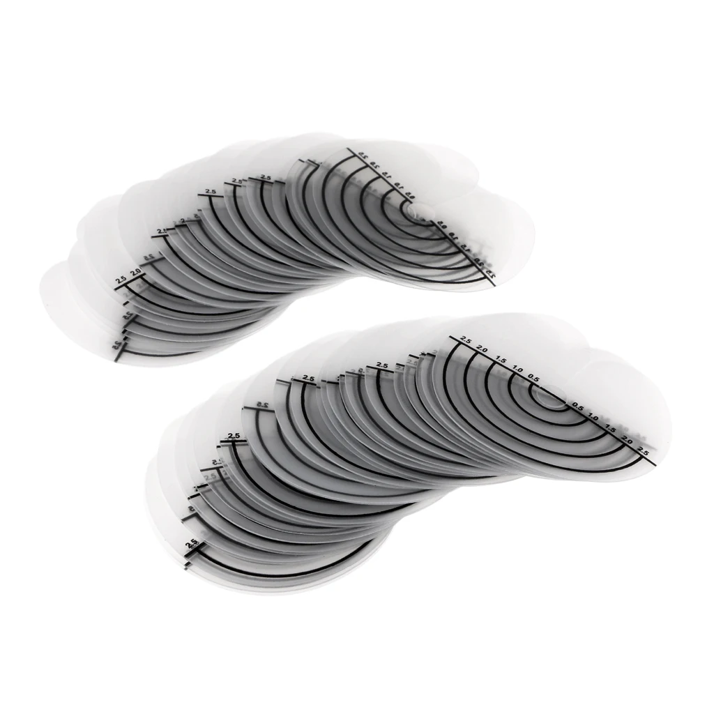 50PCS Single Hole Plastic Scalp Protector Spacer Template Heat/Glue Shield Separator with Scale Fusion Hair Extension Tool Kits