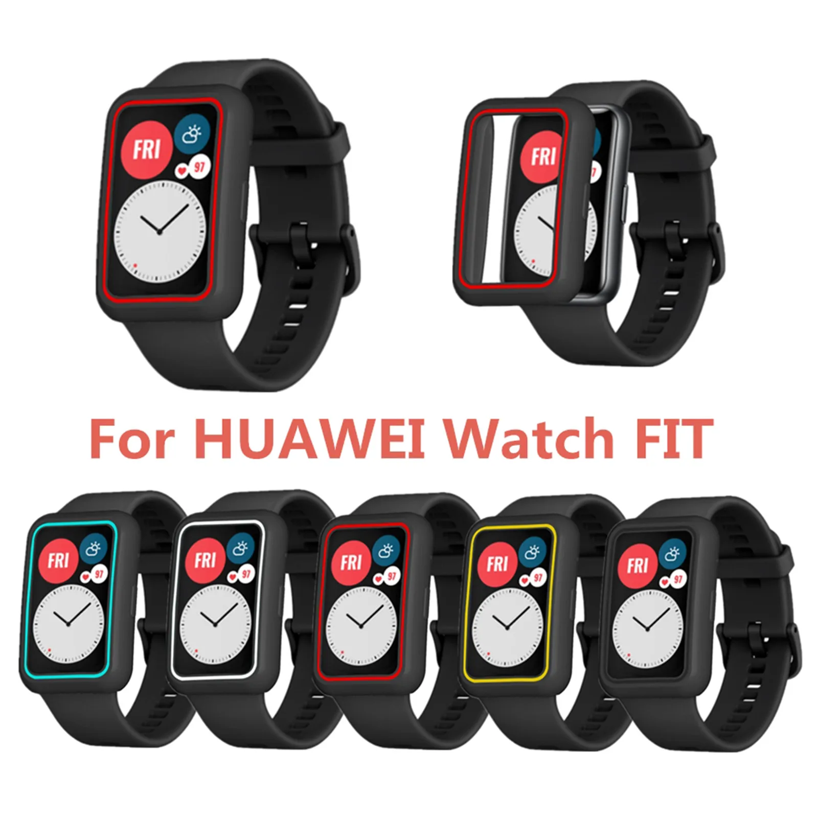 Watch Case For HUAWEI Watch FIT Watch Protective Frame Case For HUAWEI