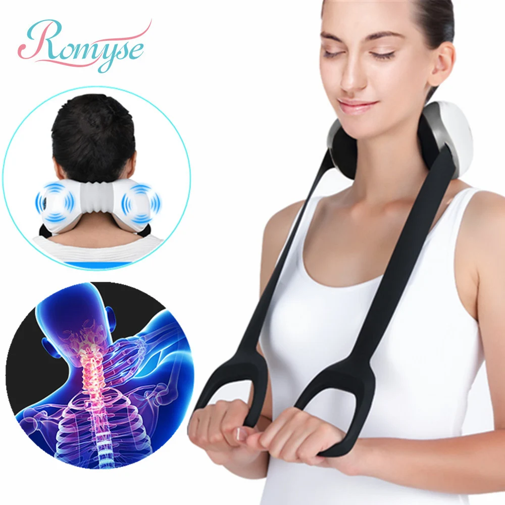

Newest Smart Neck Massager Infrared Heating Shiatsu Kneading Massage Machine Stress Relief Multi Use Back Arm Leg Body Massager