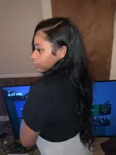 Extensiones de cabello humano con ondas corporales, cierre de encaje, cabello brasileño Remy, ondulado, 3/4 mechones con cierre, extensión de 30 pulgadas