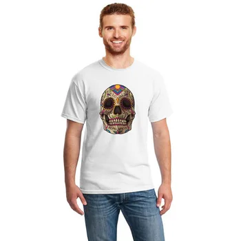 

New Fashion Sugar Skull Dia De Los Muertos Mexican Holiday T-Shirt Men Large Fitness Men T Shirt S-3xl O-Neck Mens Tee Shirt