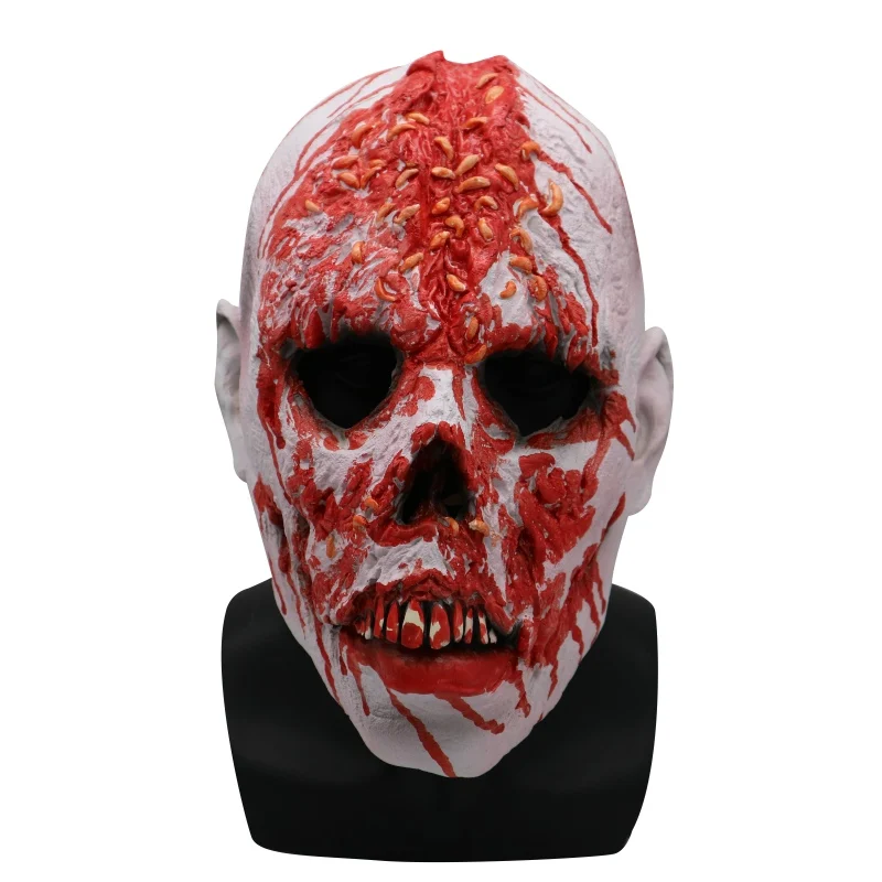 Halloween Creepy Latex Decorative Mask Halloween Horror Mask For Adults And Teens Cosplay Party Decor Prank Props