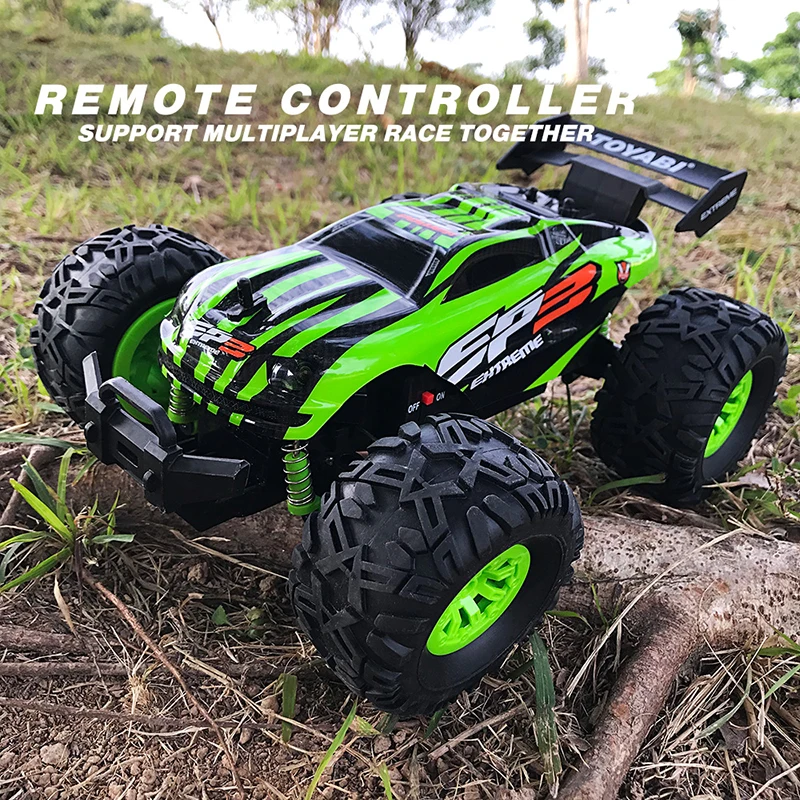 Радиоуправляемая машина 2,4G 1/18 Monster Truck, машинка с дистанционным управлением, игрушки с управлением, модель внедорожника, грузовик 15 км/ч, Радиоуправляемая машинка, игрушка в подарок