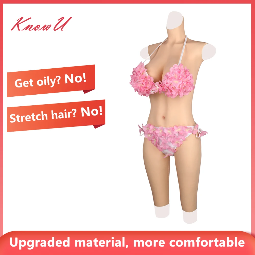 

KnowU Fake Boobs G Cup Silicone Full Bodysuit Crossdresser Tgirl Transvestite Silikonbrustprothesen Силиконовые формы груди