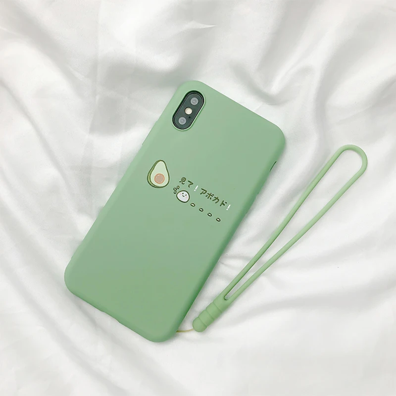 Soft Silicone Case For iPhone 6 6S 7 8 Plus Cute Cartoon Fruit Flower Clear Bumper Cover For iPhone 11 Pro XR X XS Max Fundas