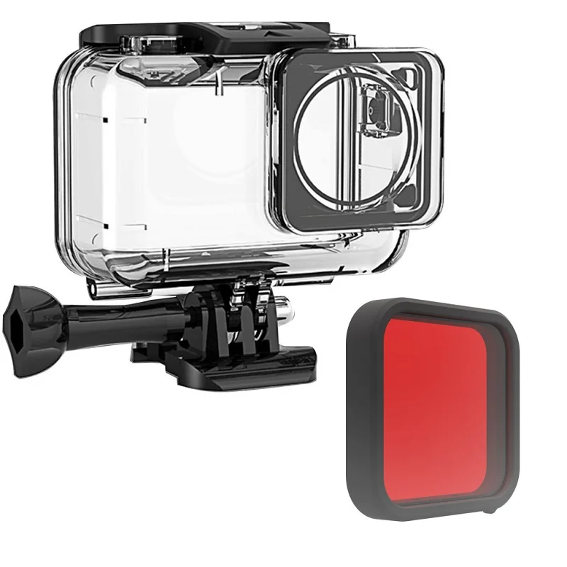 Filtro Custodia Impermeabile Per Dji Osmo Action Accessori Per Action Cam Con Guscio Impermeabile Proteggi Custodia/Scatola/Immersione Cappuccio Uv Ro