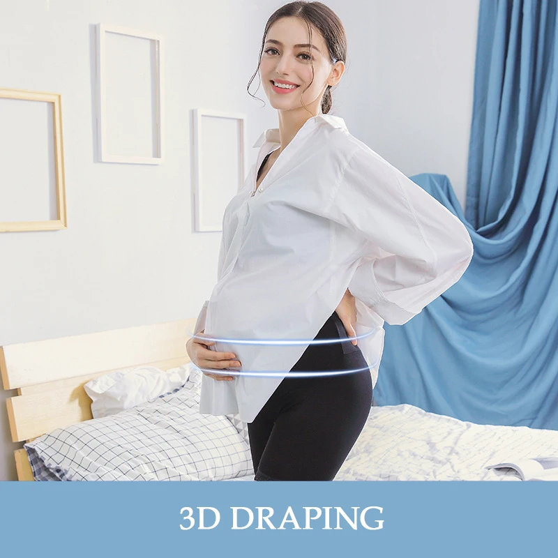 2-Pieces Lace Pregnant Flat Stomach Lift Pants Low& High-waist Seamless Underwear Breathable Cotton Pregnant Women Safety Pants