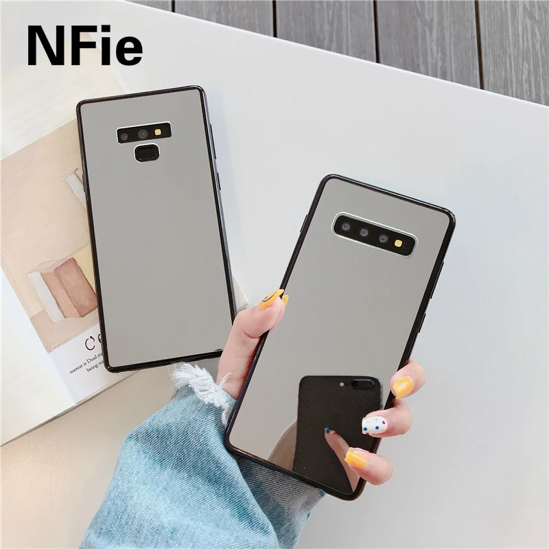 

Acrylic + TPU Case For Samsung A40 A50 A70 A30 A20 M10 A10 S10e S9 S8 Plus Note 8 9 J4 J6 A6 A8 Plus J8 2018 Mirror Plating Case