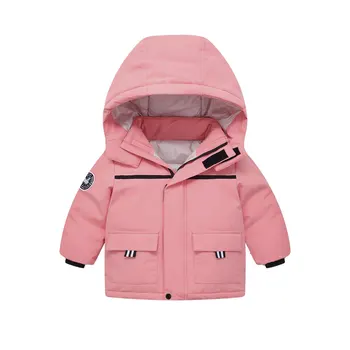 

OLEKID 2020 Boys Winter Coat Hooded Thick Warm Down Jacket For Boys 1-7 Years Kids Girls Outerwear Tollder Baby Boys Parka