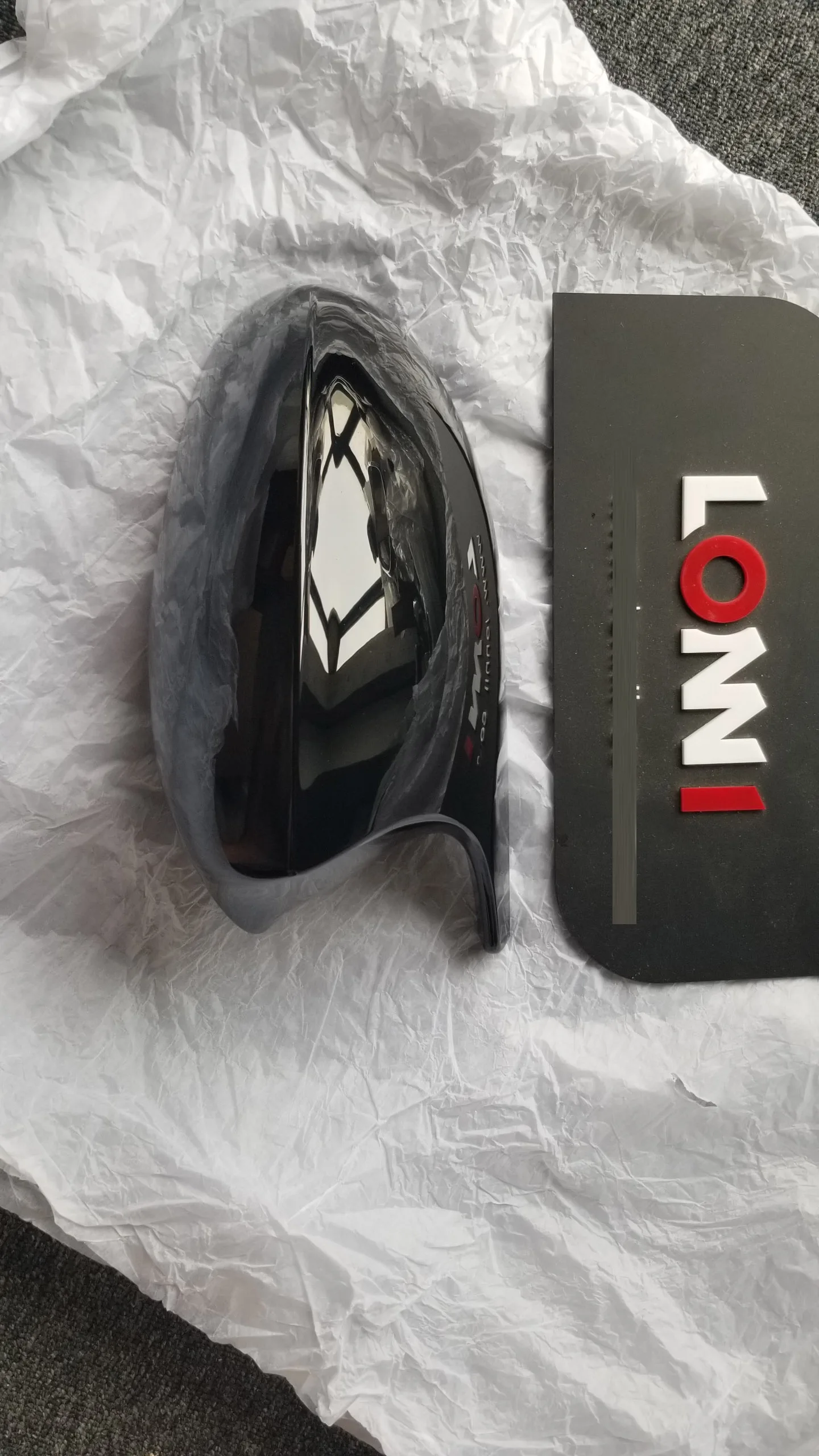 For BMW E90 E92 E93 2005 -11 Replacement Gloss Black Rearview Horn Mirror Cover, not just a sticker