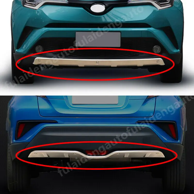 

Для Toyota C-HR CHR 2018-2019, передний и задний автомобильный бампер, противоскользящий защитный чехол, отделка, Аксессуары для стайлинга автомобиля