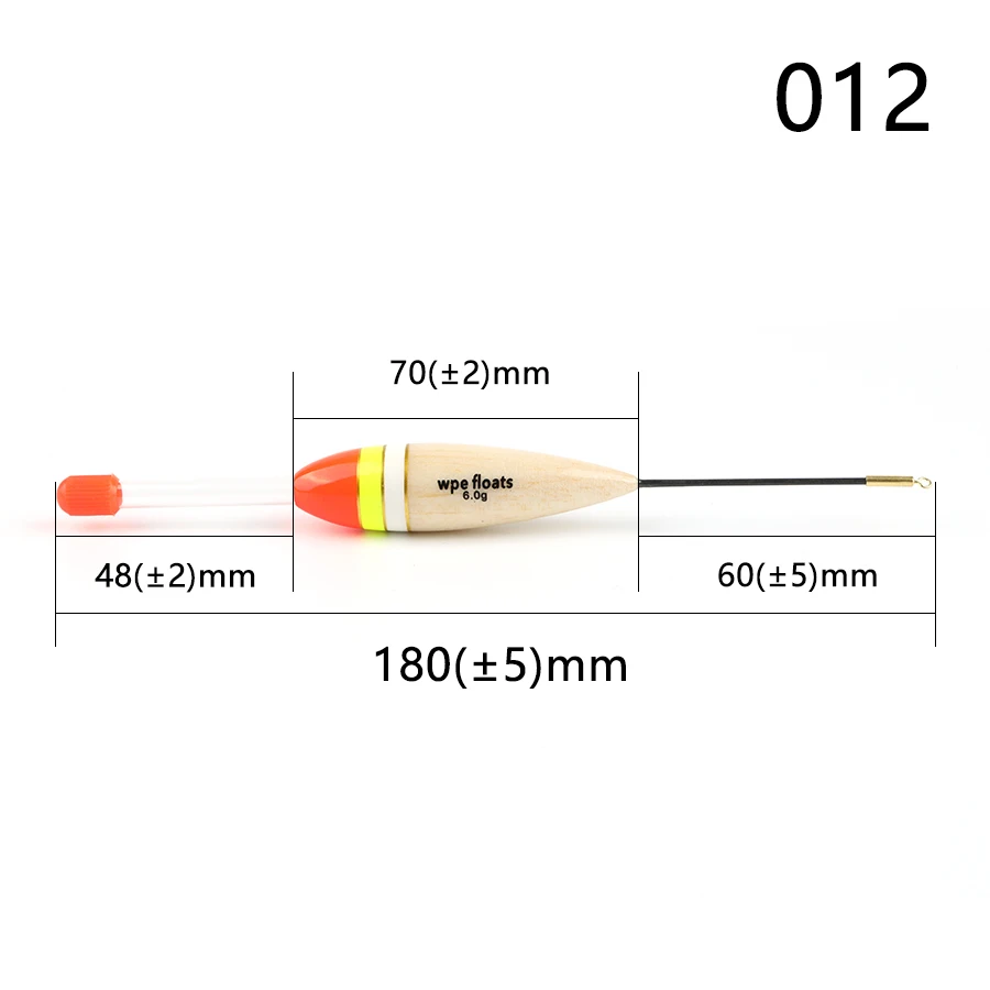 W.P.E рыбалка поплавок 5 шт./упак. поплавок Баргузинский пихты 6g 18-22 см карп рыбалка поплавок вертикальная буй поплавок, рыболовные снасти Подставка-поплавок для Go - Цвет: YG-6g-012