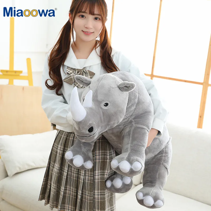 Soft Plush Rhinoceros Stuffed Animal Toy