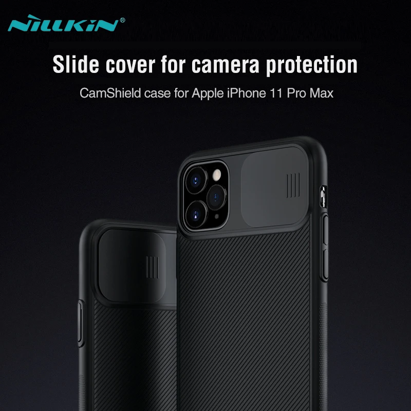 

Case For iPhone 11 Pro Max Camera Protector Slide Cover NILLKIN CamShield PC Plastic Phone Cases For iPhone 11 2019 11 Pro Max