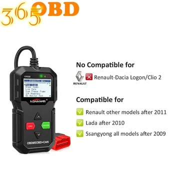 

Newest OBD Diagnostic Tool KW590 Car Code Reader automotive OBD2 Scanner Support Multi-Brands Cars&languages