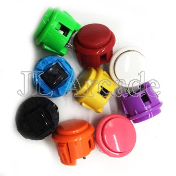 

12 pcs Arcade 30mm Round Button Copy SANWA OBSF-30 Push Button JAMAE MAME DIY Parts