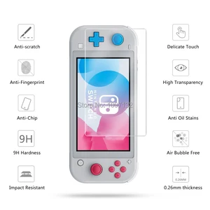 Image 5 - Étui à coque rigide Portable pour Nintendo Switch Lite Temeperd protecteur décran en verre pour Nintendo Switch Lite accessoires 