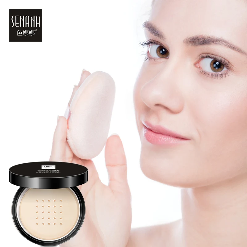 

SENANA Moisturizing Setting Powder Makeup natural color Oil control Face Makeup Waterproof Loose Powder concealer Whitening 15g
