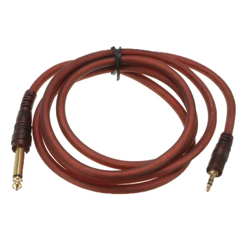 

Male To Male Jack Audio Adapter Cable Wire Cord for Mixer Guitar 3.5mm Stereo Male To 6.35mm Single Tone Male