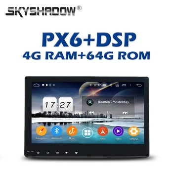 

PX6 Car DVD Player DSP IPS 10.1" Android 9.0 4G + 64G Wifi RDS RADIO GPS Google map Bluetooth 5.0 For Toyota Hilux 2016 2017