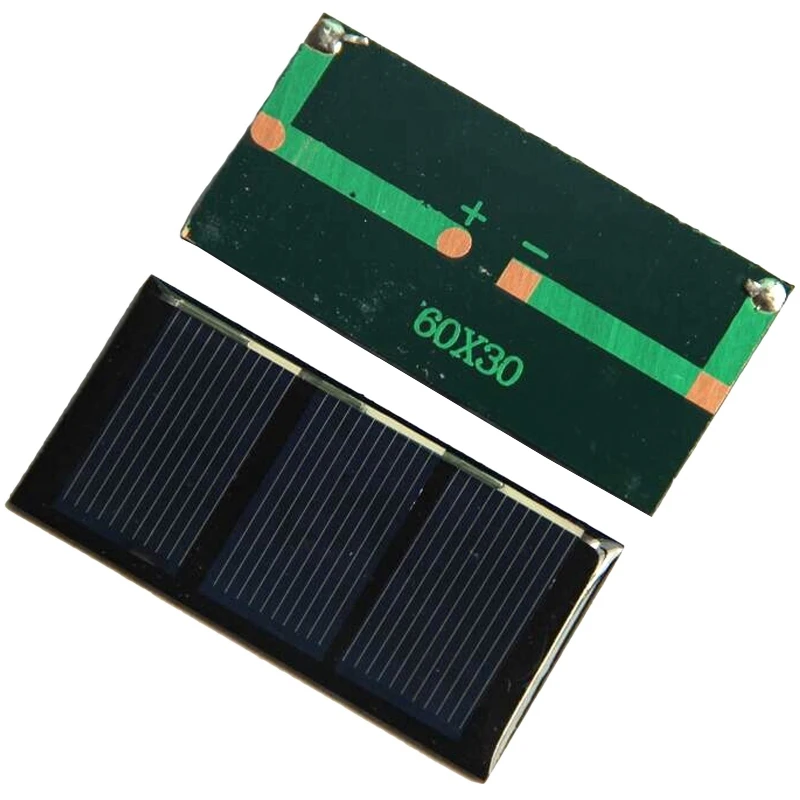 AAAE Top-20Pcs 135Ma 1,5 в мини солнечная батарея своими руками Солнечная Панель зарядное устройство для 1,2 В батарея свет игрушка панель кабинет 30x60 мм