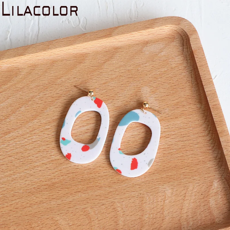 

Acrylic Large AB Irregular Drop Earrings for Women Exaggerated Hollow Big Dangle Earring 2020 New White Brincos Wedding Jewelry