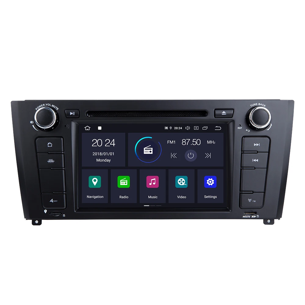 Clearance IPS DSP 8Core 1 Din Android 9.0 Car DVD Multimedia For BMW E87 BMW 1 Series E88 E82 E81 I20 Radio GPS Navigation head unit4+64GB 1