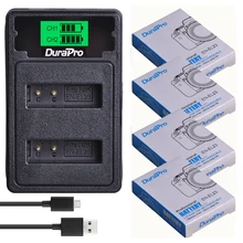 DuraPro – batterie Li-ion 1850mAh + chargeur LCD USB avec Port de Type C, pour appareil photo Nikon COOLPIX P900,P610,P600,B700,S810c
