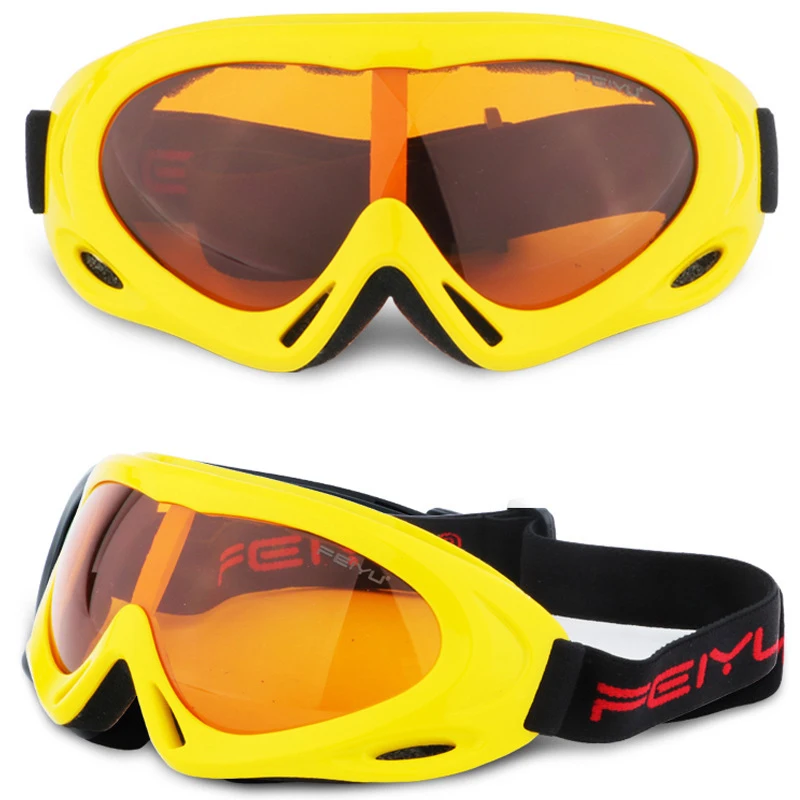 WOSAWE лыжные очки Glasse зимние ветрозащитные очки для спорта на открытом воздухе CS очки лыжные очки Анти-туман УФ Защита пылезащитные солнцезащитные очки - Цвет: FYYJ01Y