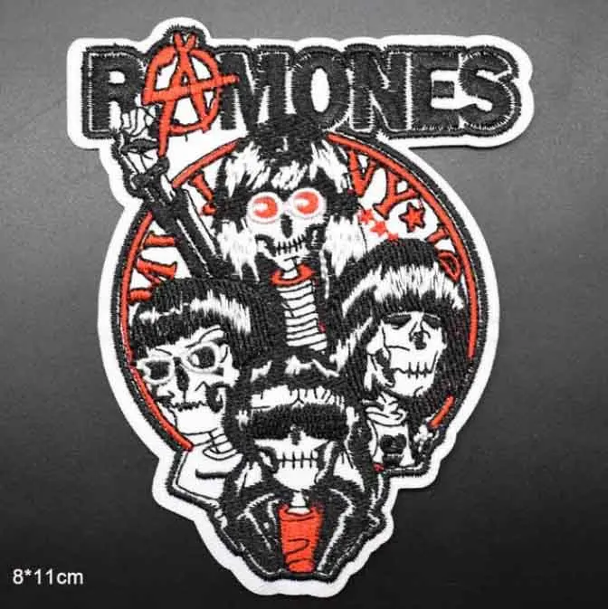 Rock N Roll Music Embroidered Iron-On Patch