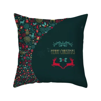 

4pcs Throw Pillow Cover Stylish Pillowcase Home Bedroom Sofa Car Peach Skin Velvet Christmas Decoration Soft Office Square