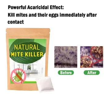 

6PCS Dust Mites Kill Natural Herbal Mites Killer Exterminating Pad Killing Worms Anti-mite Pad Cushion Home Mite Control Powder