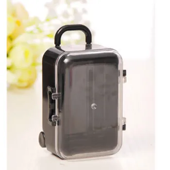 

2020 New Cute Mini Rolling Travel Suitcase Favor Boxes Wedding Decoration Reception Candy Package Birthday Party Gifts Supplies