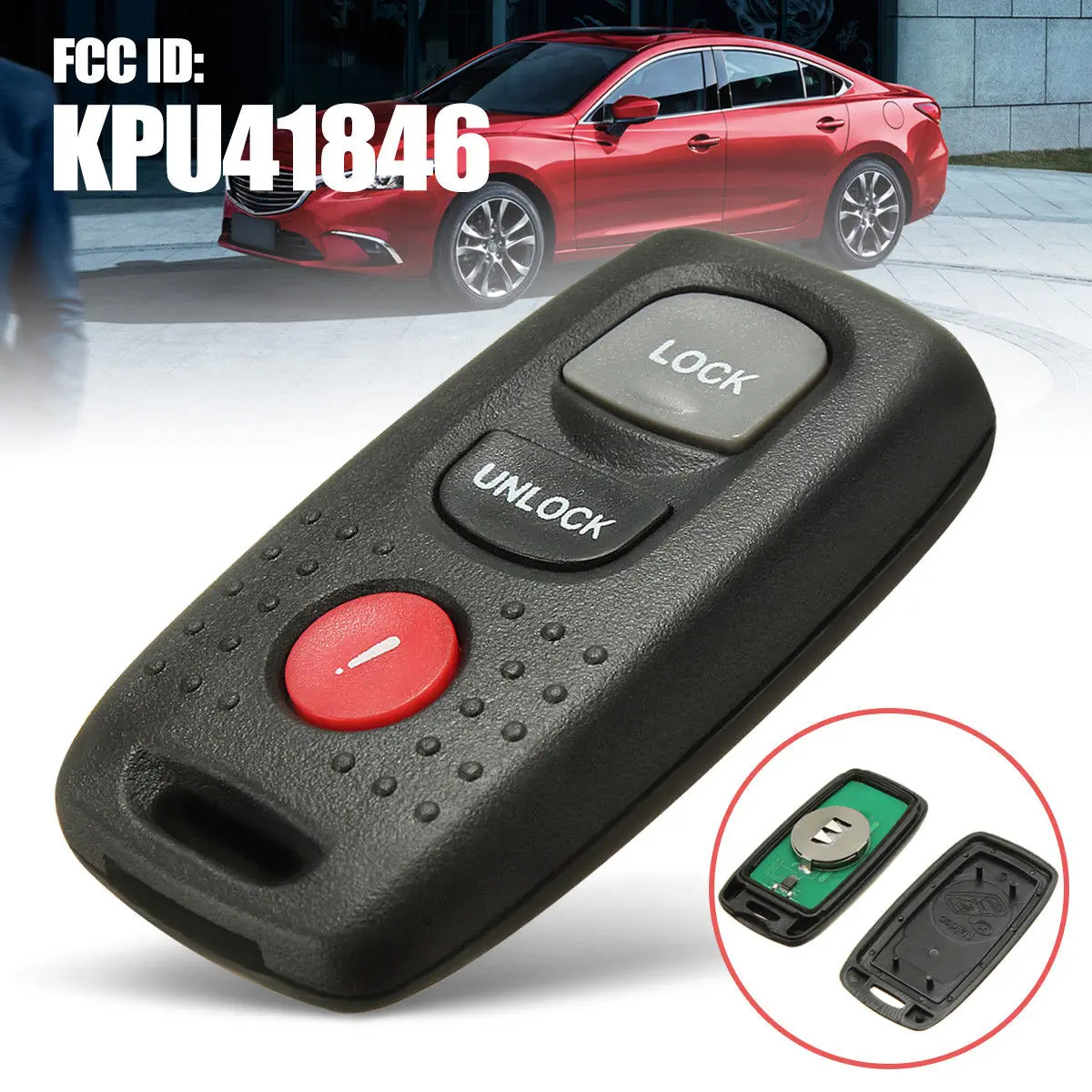 KPU41846 автомобильный брелок для ключей, защитный практичный Автомобильный ключ, аксессуары для Mazda