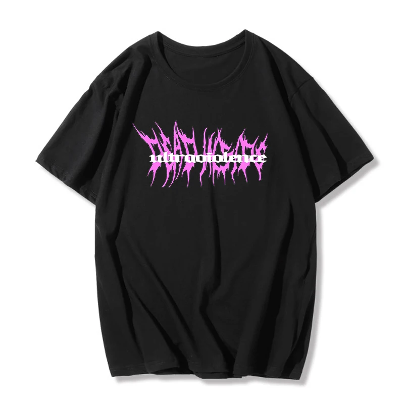 Punk Gothic T-shirts Loose Streetwear Harajuku Letter Print top Summer new hip-hop Fashion Female Tshirt Casual Aesthetic