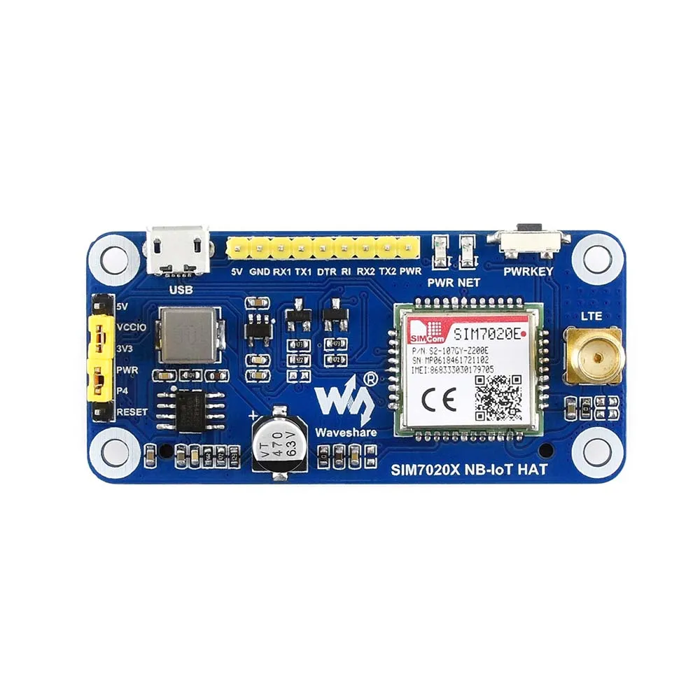Waveshare NB-IoT  SIM7020E B1/B3/B5/B8/B20/B28  , LWM2M/COAP/MQTT 
