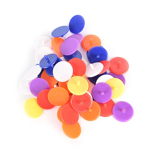 50Pcs New Golf Mark Random Color Plastic Position Markers Assorted Diameter Ball Maker Base Accessories 24mm |