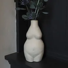 Керамическая Настольная Ваза боди арт дизайн Цветочная ваза скандинавские украшения аксессуары для дома декоративные R3980
